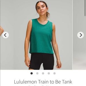 Lululemon train to be tank. Lightly used